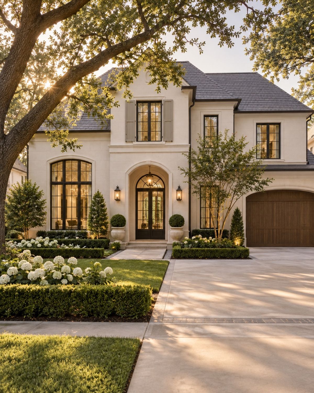 A West University home at golden hour